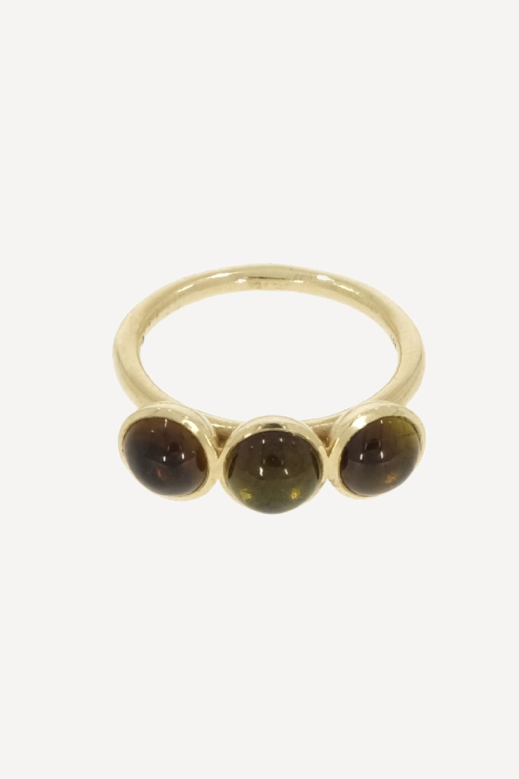 Bubble Ring with Tourmaline in 14k Yellow Gold