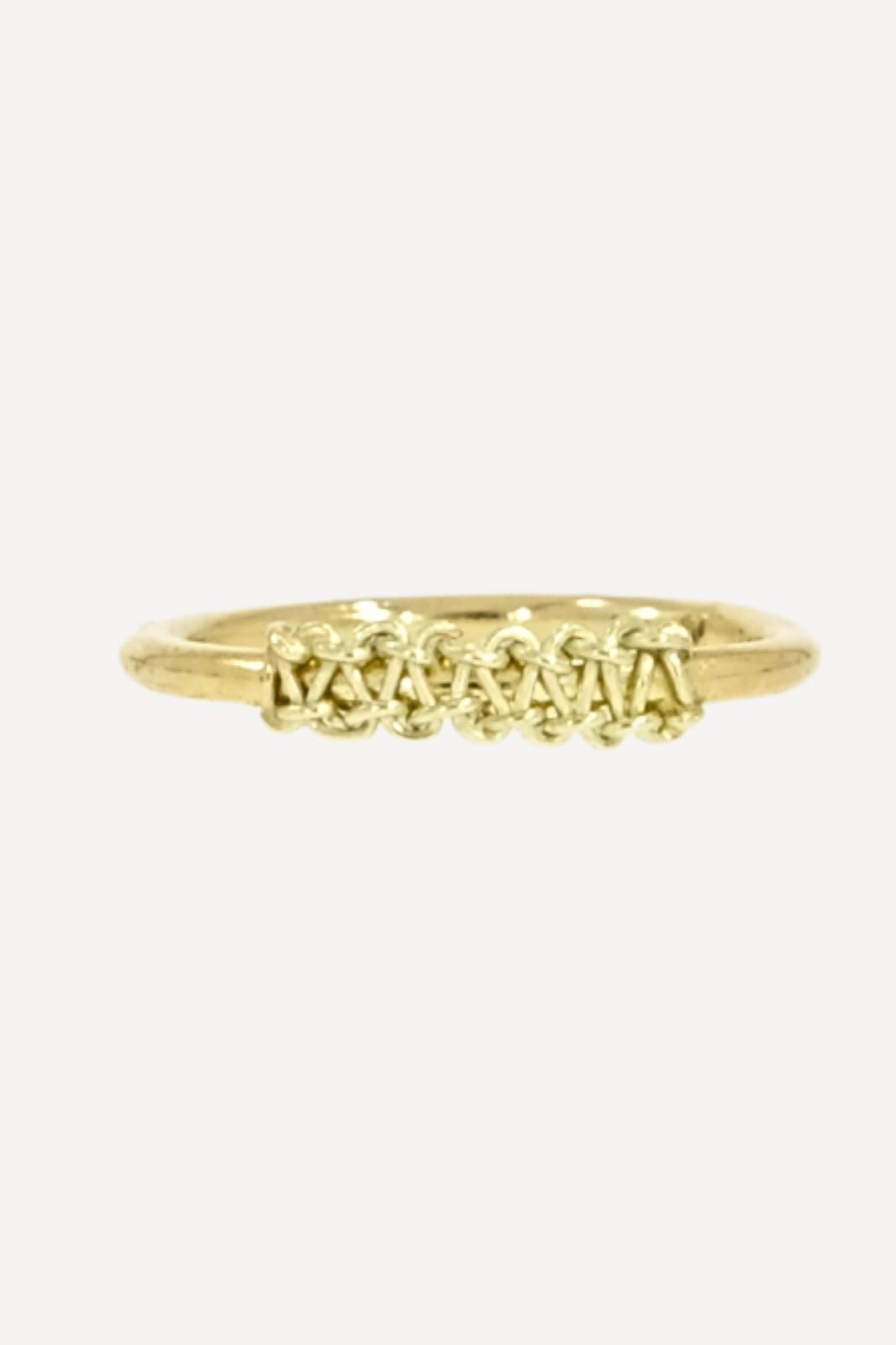 Knotted Pinky Ring in 14k gold