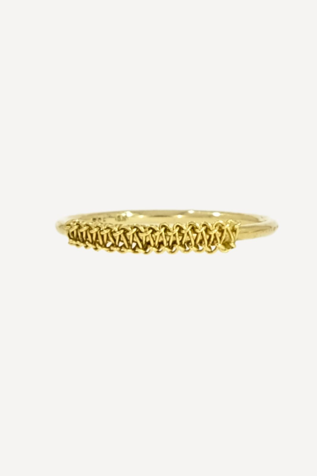 Knotted Pinky Ring in 14k gold