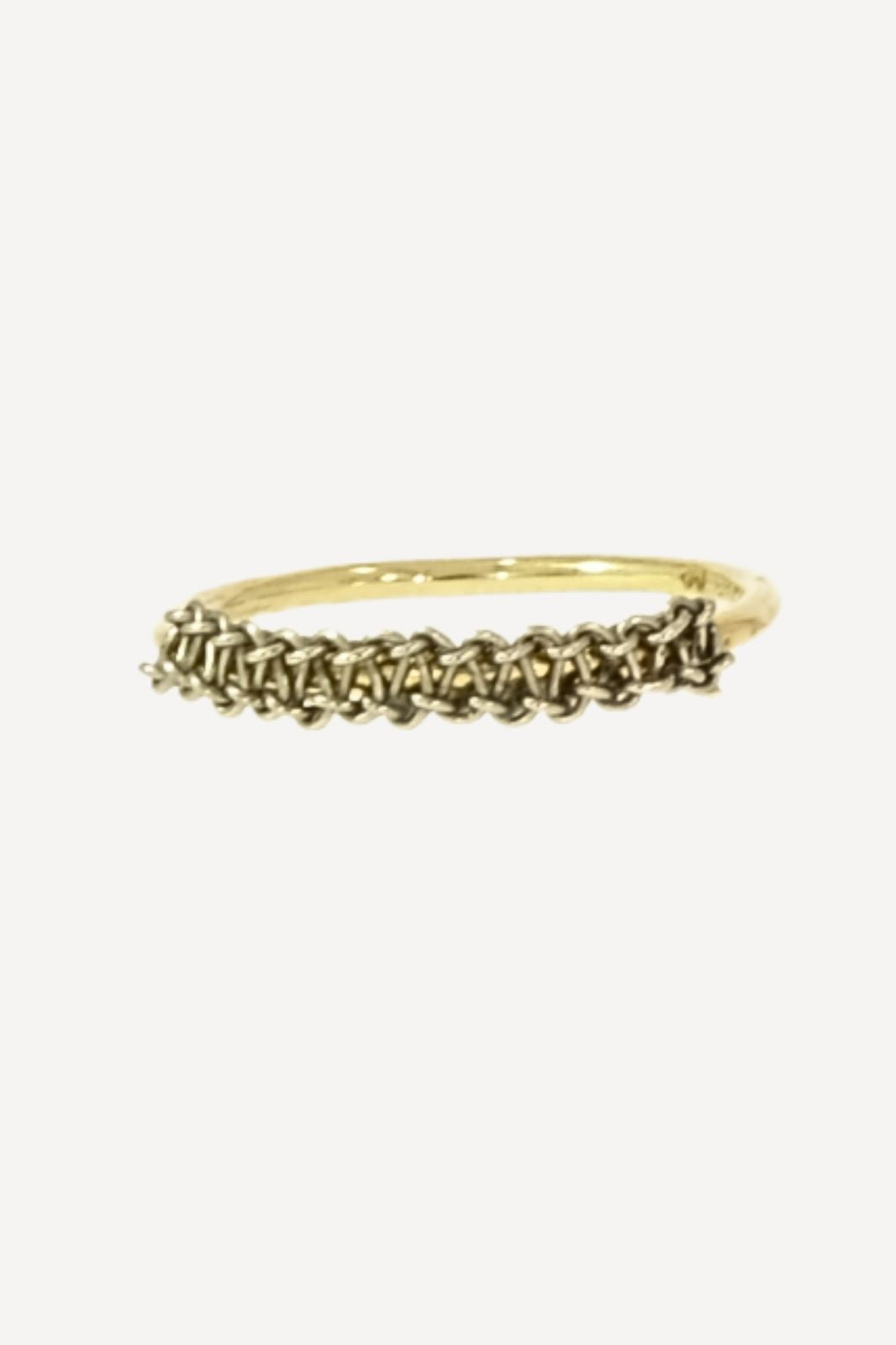 Knotted Pinky Ring in 14k gold