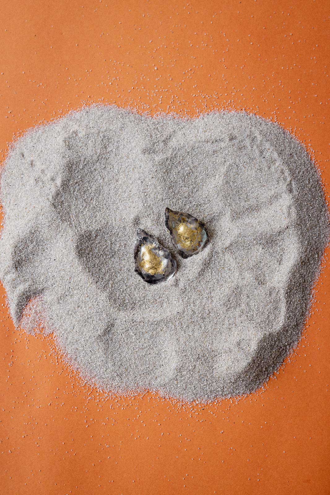 Mini Oyster Earrings in Gold-Plated Silver