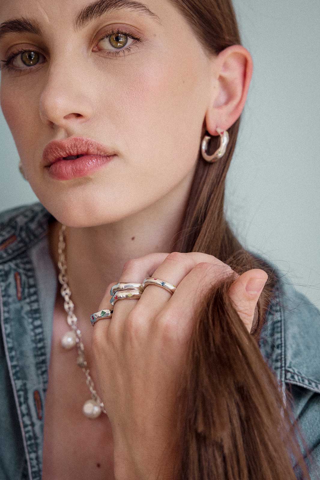 Curvy Ring in Silver