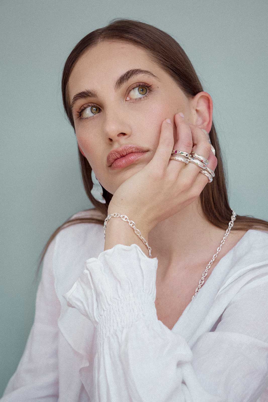 Marine Chain Bracelet in Silver