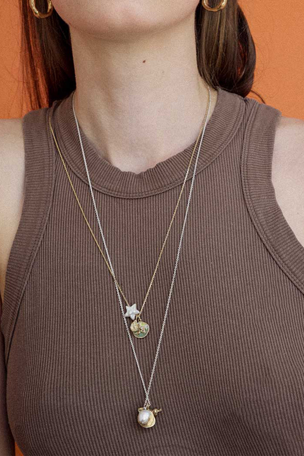 Guardian Necklace with Bee in Sterling Silver