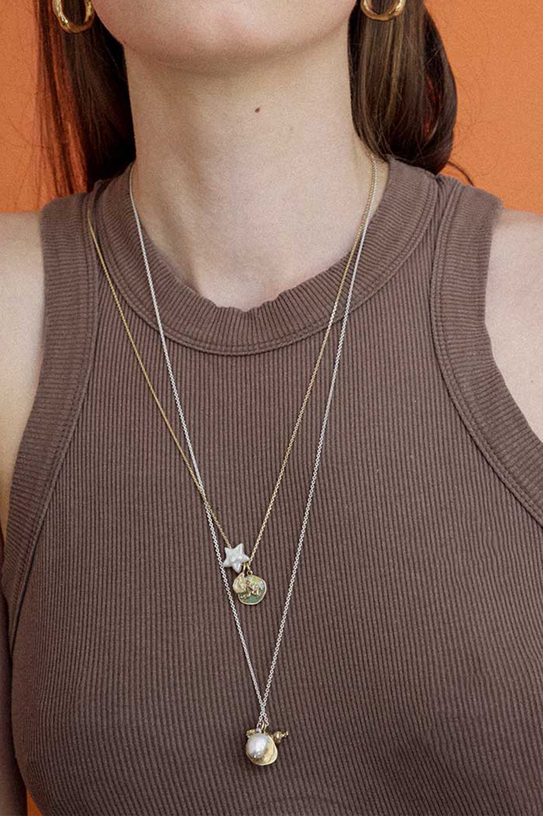 Guardian Necklace with Bee in Sterling Silver