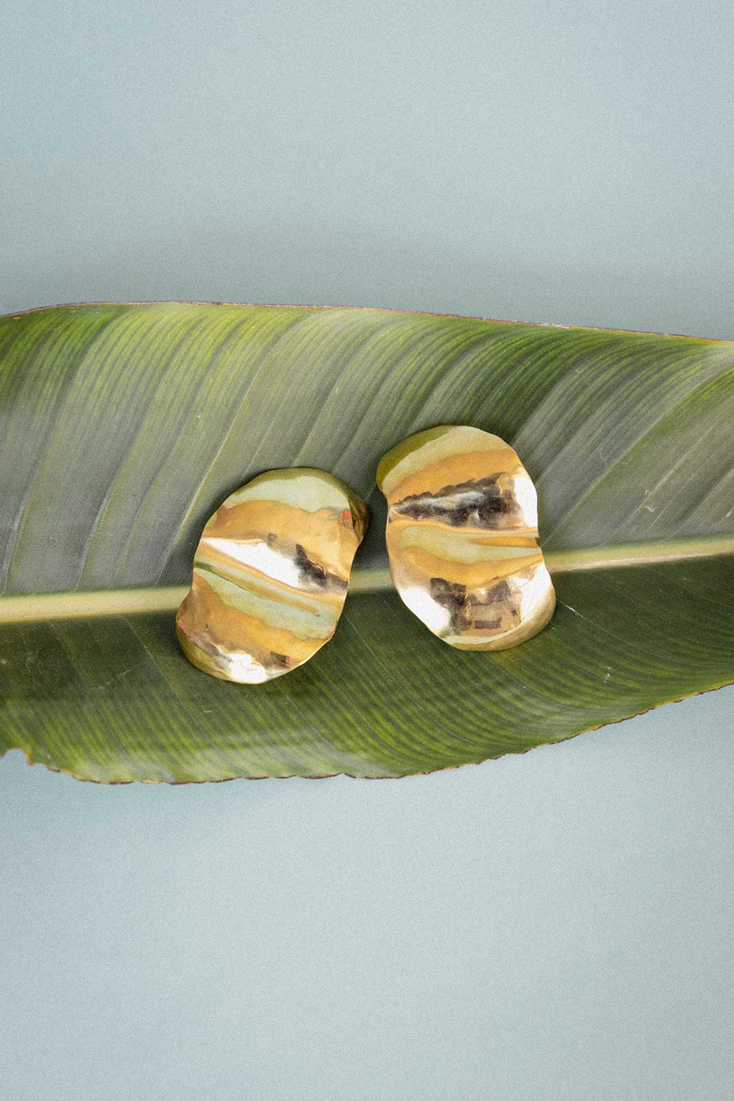 Maxi Waves Earrings in Gold-Plated Silver
